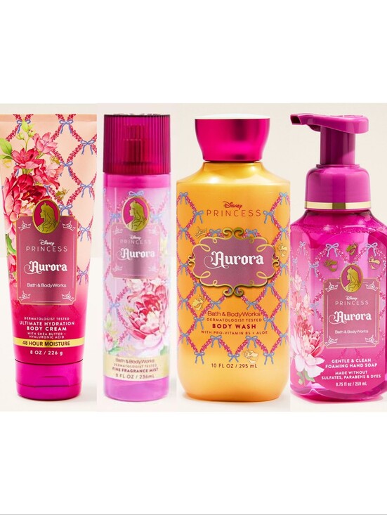 Bath & Body Works Other - Bath & Body Works Disney Princess Aurora 4 Piece Body Care Set NEW Rare